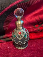 15 Ml Refillable Perfume Bottle Glass Container Red and Green. Travel