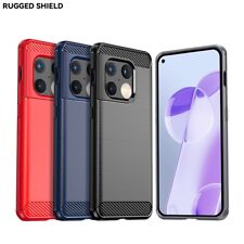 For OnePlus 10 9 8 7 6 Pro Case Carbon Fibre Silicone Shockproof Phone Cover