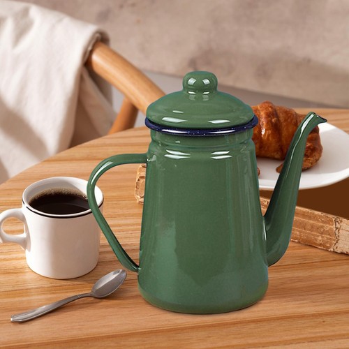 Enamel coffee pot vintage - pot, with