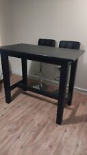 Ikea Stornas Bar Height Black Dining Table