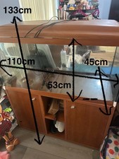 260l Large Glass Fish Tank