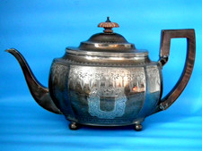 Antique Solid silver teapot. Crispin Fuller was apprenticed to Hester Bateman