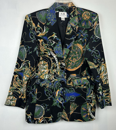Vintage 80s silk blazer womens - blazer,