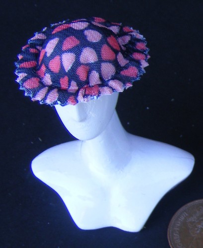 Dolls house ladies hat with - dolls,