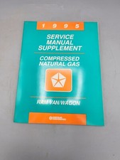 1995 Dodge Ram Van / Wagon, Natural Gas Service Manual Supplement. 