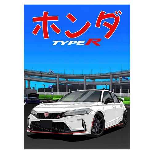 White sports car - white,