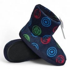 Next Kids Marvel Slippers Iron Man Hulk Cpt America Blue Size 9 BNWT Boys Girls
