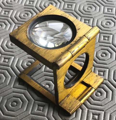 Vintage small brass folding - small,