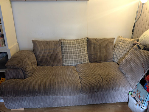 Dfs grey striped corduroy - striped, sofa