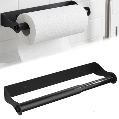 Black kitchen roll holder - kitchen,