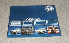 Alfa Romeo Alfetta 2000 Brochure 1977 - UK Market