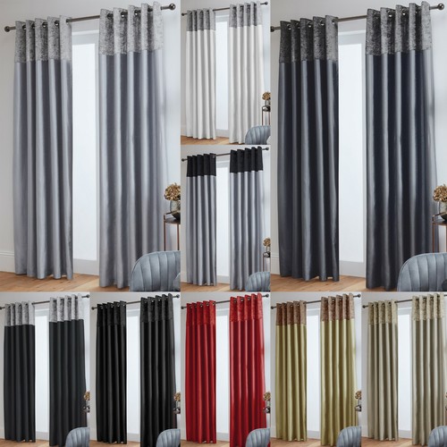 Curtains crushed velvet top - curtains,