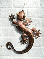 Metal Gecko Garden Ornament