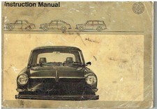 VW TYPE 3 1600 NOTCHBACK FASTBACK VARIANT ORIG. 1971 OWNERS INSTRUCTION HANDBOOK