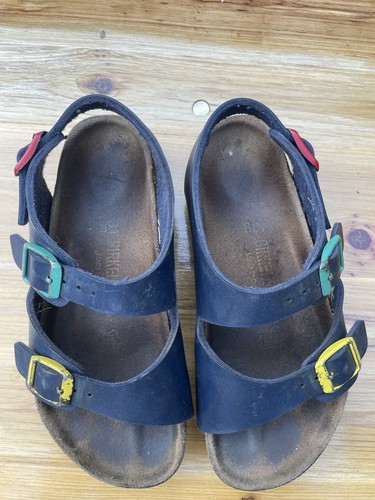 Birkenstock kids navy sandals - kids,