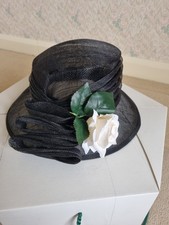 Ladies black mesh hat - ladies,