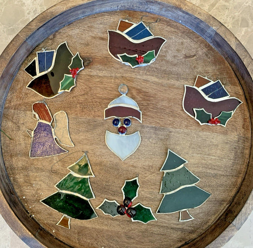 Vintage christmas stained - vintage,