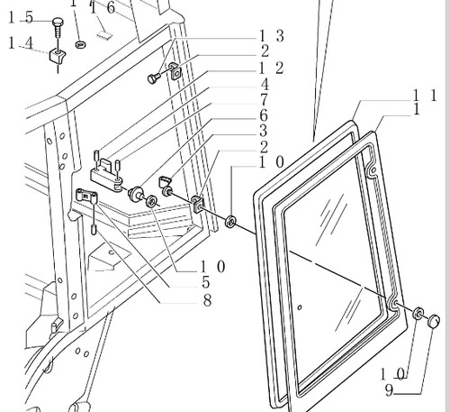Side window handle kit - handle,