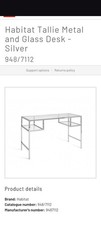 Habitat desk glass 