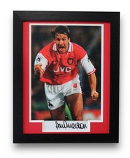 PAUL MERSON Framed Arsenal SIGNED Photo Mount Memorabilia Display + COA Gunners