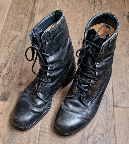Ww2 raf crew black boots - black,