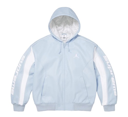 Supreme jordan hooded leather - jordan,