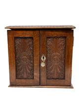 An Edwardian oak smokers'