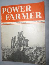 Power Farmer Magazine November 1948 - Wear & Tear But A Good Read & Nice Adverts