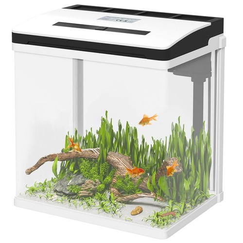 Pawhut aquarium 13l glass - aquarium,