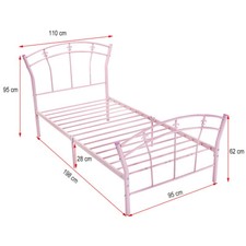Simple Metal Bed Single Bed