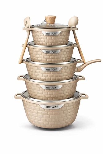 5pcs cookware set stock pots - set,