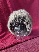 Barbour Women’s Ambush Waxed Hat Size M Olive Green Faux Fur Trim