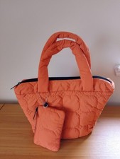 Burnt Orange Quilted Bag With Purse , Brand New No Tags