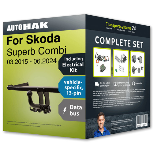 Towbar detachable for - , skoda