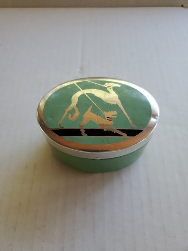 Vtg art deco jewelry - box, w/
