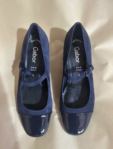 Gabor navy suede mary jane - gabor,