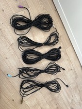 5 x Bose Lifestyle Jewel Speaker  cables 15mtr rear 5 mtr fronts Full Set Color 