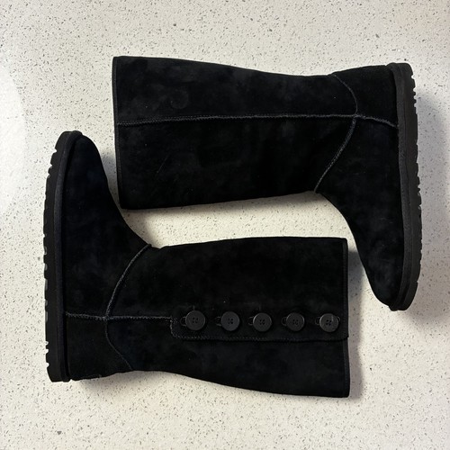 Ugg button boots - button, black