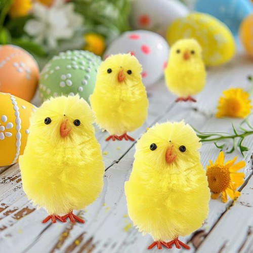Mini yellow fluffy plush - mini,