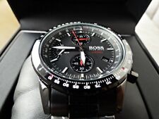 BOSS Men's Watch 1513771 Aero Black Stainless Steel Black Dial Black Strap