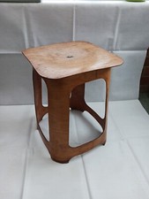 Isokon Venesta Birch Plywood Stool 1930s Vintage Art Deco