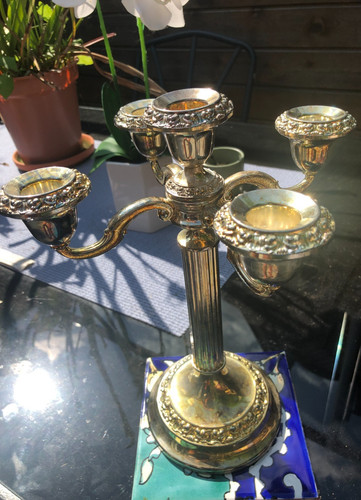 Ianthe silver plated stick - 5,