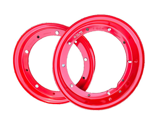 Italia red split wheel rim - red,