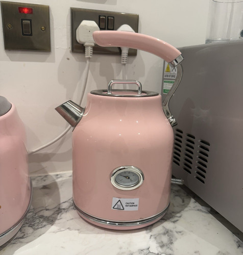 Pink stainless steel kettle - stainless, &