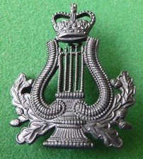 British Army Blackened Trade Badge - Musician and Bandsman