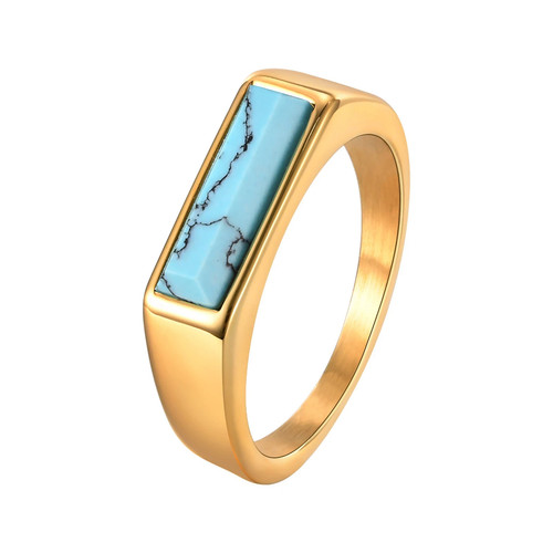 Natural stone signet ring for - natural,