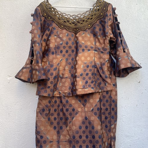 Handmade african dress set 3pc - african,