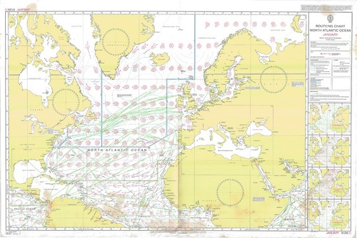 5124 routeing chart north - 5124,