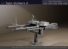 Twin Vickers K - 1/35, 1/32, 1/24, 1/18, 1/16 resin model