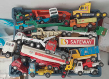 ORIGINAL VINTAGE DIECAST TOY JOB LOT DINKY CORGI MATCHBOX etc MOSTLY TRUCKS
